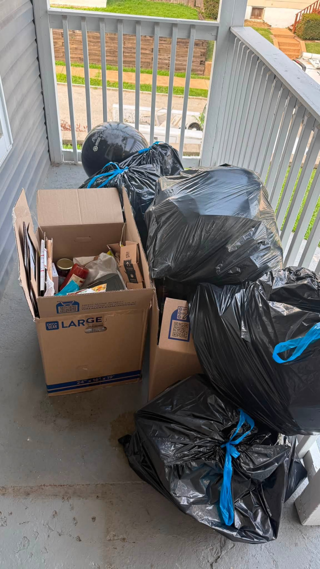 Scrap metal and old appliances ready for free hauling