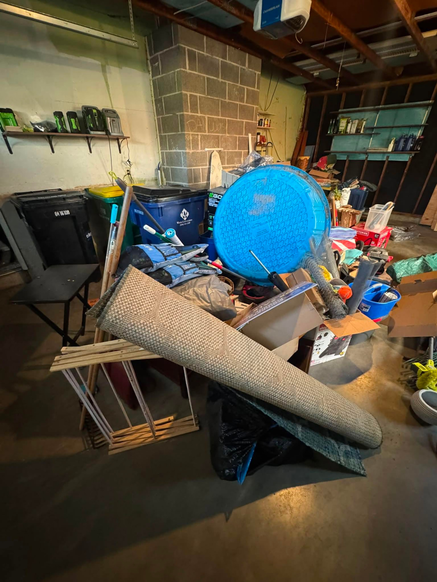 Heavy duty items like water heaters and grills ready for hauling